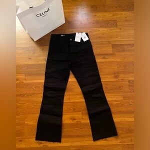 CELINE Dylan Flare Jeans in Black - Size 30